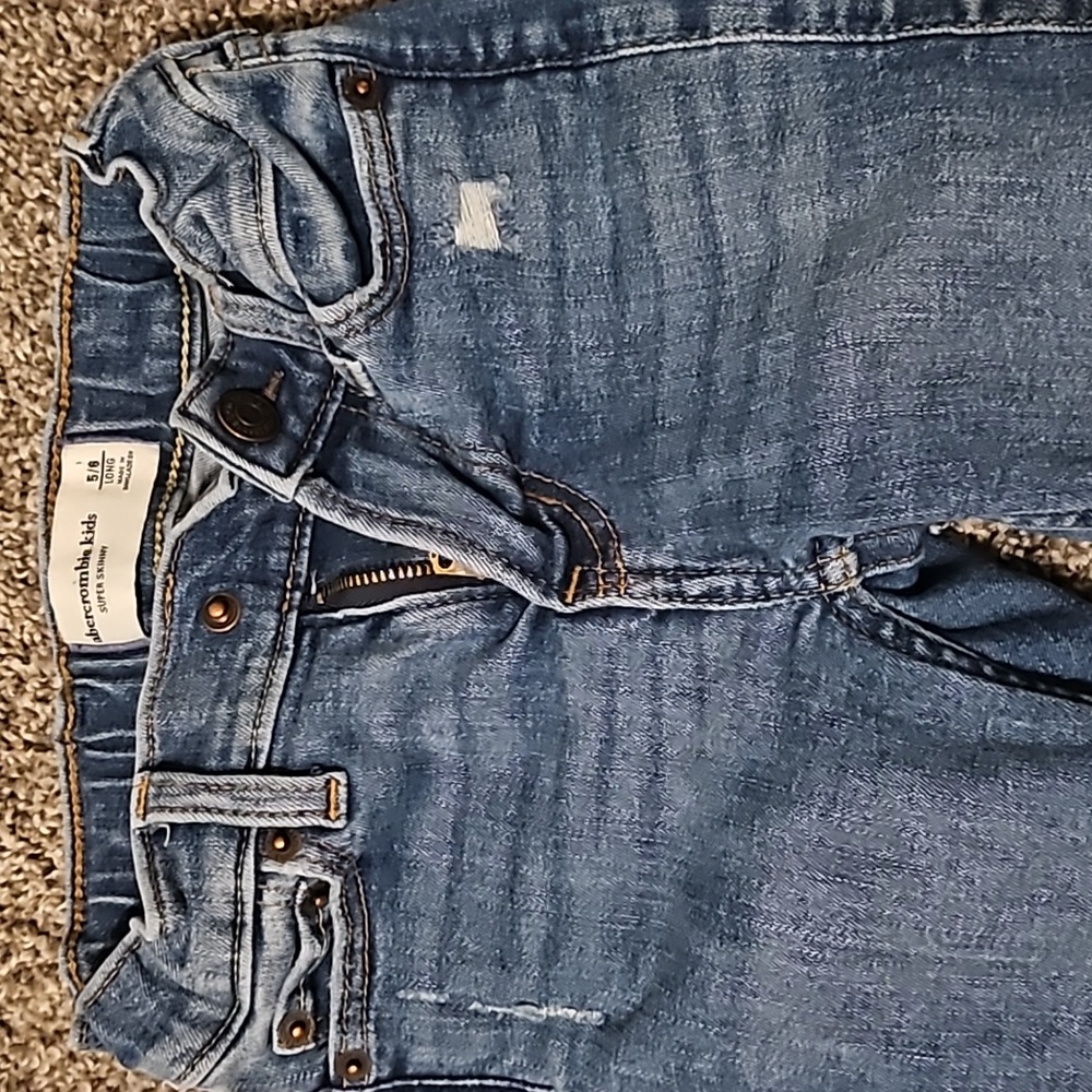 abercrombie kids super skinny jeans 5/6 boys